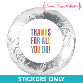 Personalized Bonnie Marcus Business Thank you Stripes 1.25" Stickers (48 Stickers)