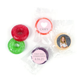 Personalized Girl First Communion Religious Symbols Life Savers 5 Flavor Hard Candy