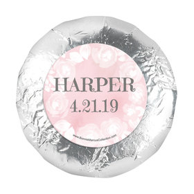 Personalized Girl First Communion Darling Roses 1.25" Stickers (48 Stickers)