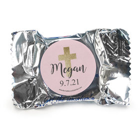Personalized Girl First Communion Shimmering Cross York Peppermint Patties