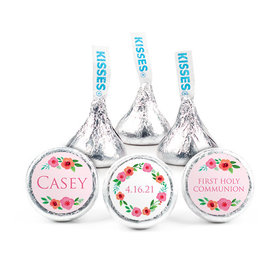 Personalized Bonnie Marcus Girl First Communion Bold Floral Hershey's Kisses
