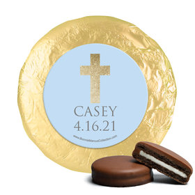 Personalized Boy First Communion Glitter Cross Chocolate Covered Oreos