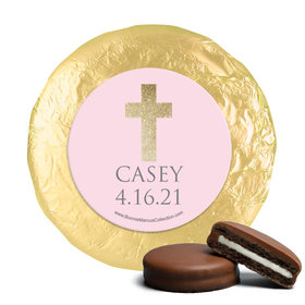 Personalized Girl First Communion Glitter Cross Chocolate Covered Oreos