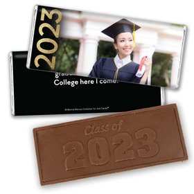 Personalized Bonnie Marcus Photo Glitter Year Graduation Embossed Chocolate Bar
