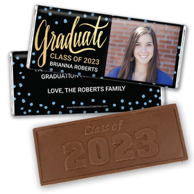 Personalized Bonnie Marcus Graduate Class of Graduation Embossed Chocolate Bar