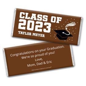 Personalized Bonnie Marcus Grad Cap Graduation Chocolate Bar