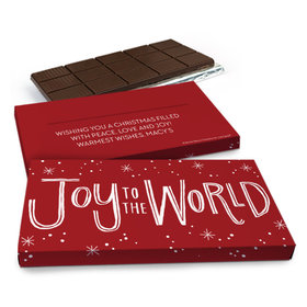 Deluxe Personalized Bonnie Marcus Joy to the World Chocolate Bar in Gift Box (3oz Bar)