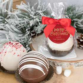 Personalized Christmas Hot Chocolate Bomb - Joyful Gold