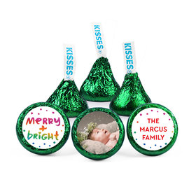 Personalized Bonnie Marcus Christmas Very Merry Photo Hershey's Kisses
