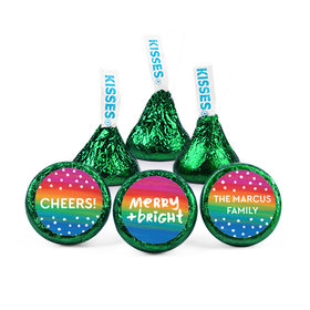 Personalized Bonnie Marcus Christmas Merry & Bright Hershey's Kisses