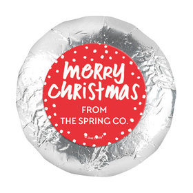 Personalized Bonnie Marcus Christmas Jolly Red 1.25" Stickers (48 Stickers)
