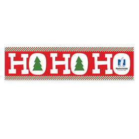 Personalized Merry Christmas Ho Ho Ho's 5 Ft. Banner