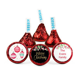 Personalized Bonnie Marcus Christmas Ornate Ornaments Hershey's Kisses