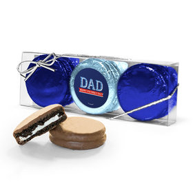 Bonnie Marcus Collection Father's Day Plaid 3PK Chocolate Covered Oreo Cookies