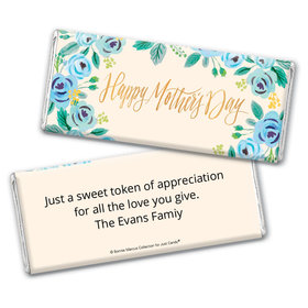 Bonnie Marcus Collection Mother's Day Personalized Chocolate Bar Chocolate & Wrapper Here's Something Blue Mother's Day Favors