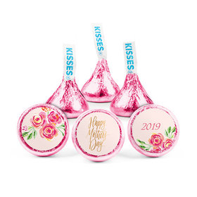 Personalized Bonnie Marcus Mother's Day Pink Flowers Hershey's Kisses