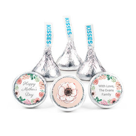 Personalized Bonnie Marcus Mother's Day Painted Flowers Hershey's Kisses