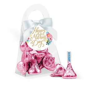 Bonnie Marcus Mother's Day Floral Hershey's Kisses Purse and Gift Tag
