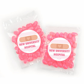 Personalized Nurse Appreciation Bandage Candy Bags with Jelly Beans