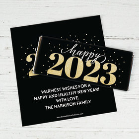 Personalized New Years Royal Glitz Chocolate Bar Wrapper (Wrapper Only)