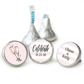 Bonnie Marcus Collection The Bubbly Rehearsal Dinner Stickers - Custom Kisses Candy Assembled Kisses