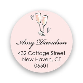 Bonnie Marcus Collection Personalized The Bubbly Return Address Sticker