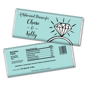 Bonnie Marcus Collection Personalized Chocolate Bar Chocolate and Wrapper Last Fling Rehearsal Dinner Favor