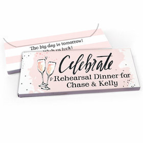 Deluxe Personalized Rehearsal Dinner The Bubbly Candy Bar Favor Box
