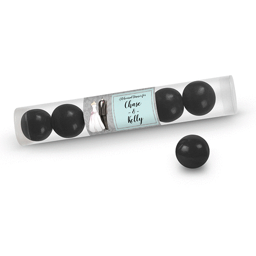Bonnie Marcus Collection Personalized Gumball Tube Forever Together Rehearsal Dinner (12 Pack)