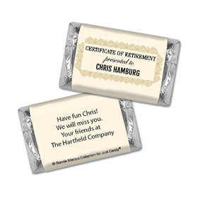 Personalized Bonnie Marcus Collection Retirement Certificate Hershey's Miniatures
