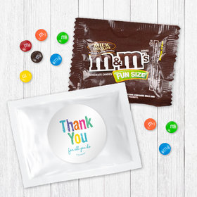 Personalized Bonnie Marcus Colorful Thank You Milk Chocolate M&Ms