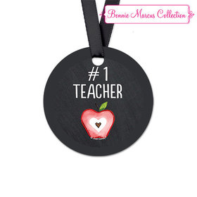 Bonnie Marcus Collection Round Apple Teacher Appreciation Favor Gift Tags (20 Pack)