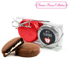 Bonnie Marcus Collection Teacher Appreciation Apple 2PK Chocolate Covered Oreo Cookies