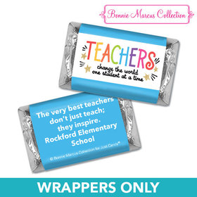 Personalized Bonnie Marcus Collection Teacher Appreciation Gold Star Mini Wrappers