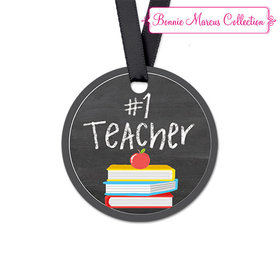 Bonnie Marcus Collection Round Books Teacher Appreciation Favor Gift Tags (20 Pack)