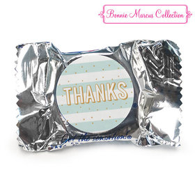 Personalized Bonnie Marcus Thank You Stripes and Dots York Peppermint Patties