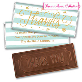 Personalized Bonnie Marcus Thank You Stars and Stripes Embossed Chocolate Bar