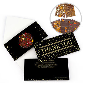 Personalized Thank You Gold Dots Gourmet Infused Belgian Chocolate Bars (3.5oz)