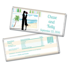Bonnie Marcus Collection Personalized Chocolate Bar Wedding Favors Tropical I Do Wedding