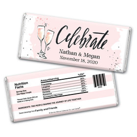 Bonnie Marcus Collection Personalized Chocolate Bar Wrappers Chocolate and Wrapper The Bubbly Custom Wedding Favor