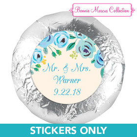 Bonnie Marcus Collection Wedding Favors Here's Something Blue 1.25" Stickers (48 Stickers)