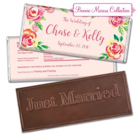Bonnie Marcus Collection Personalized Embossed Chocolate Bar In the Pink Wedding Favors by Bonnie Marcus