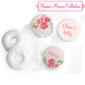 Bonnie Marcus Collection Personalized Pink Flowers Wedding Life Savers Mints