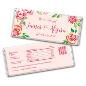 Bonnie Marcus Collection Personalized Chocolate Bar Wrappers In the Pink Wedding Favors by Bonnie Marcus