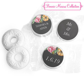 Personalized Bonnie Marcus Wedding Flowers in Chalk Life Savers Mints