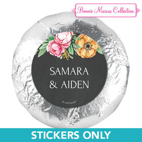 Personalized Bonnie Marcus Wedding Flowers in Chalk 1.25" Stickers (48 Stickers)