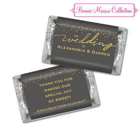 Personalized Bonnie Marcus Wedding Divine Gold Hershey's Miniatures