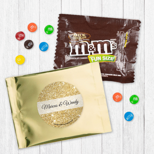 Personalized Bonnie Marcus Wedding All That Glitters Milk Chocolate M&Ms