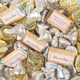 Bonnie Marcus Wedding Hershey's Miniatures, Kisses and JC Peanut Butter Cups