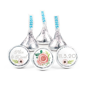 Personalized Bonnie Marcus Wedding Blossom Bliss Hershey's Kisses - pack of 50